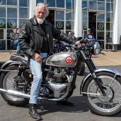 Classic Biker auf BSA
